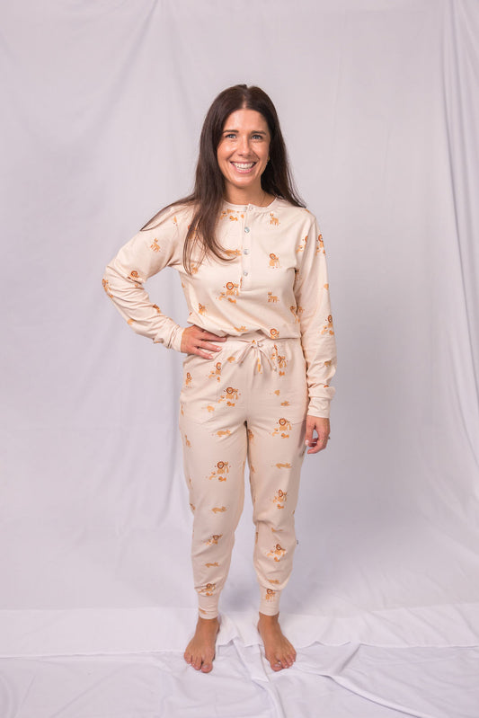 Women’s Cotton PJ Set “Lioness”