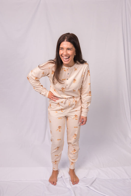 Women’s Cotton PJ Set “Lioness”