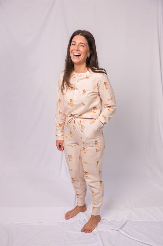 Women’s Cotton PJ Set “Lioness”